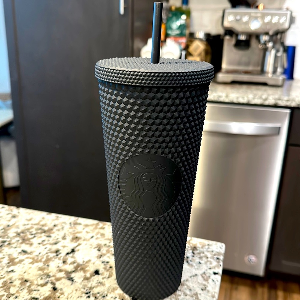Starbucks black studded tumbler